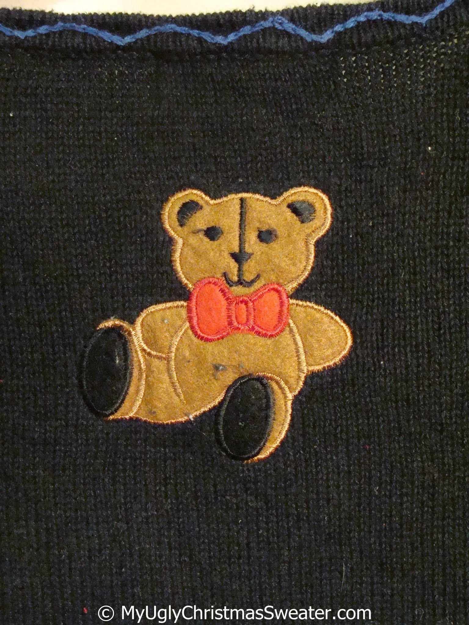 Best 80s Colorful Busy Christmas Sweater Vest
