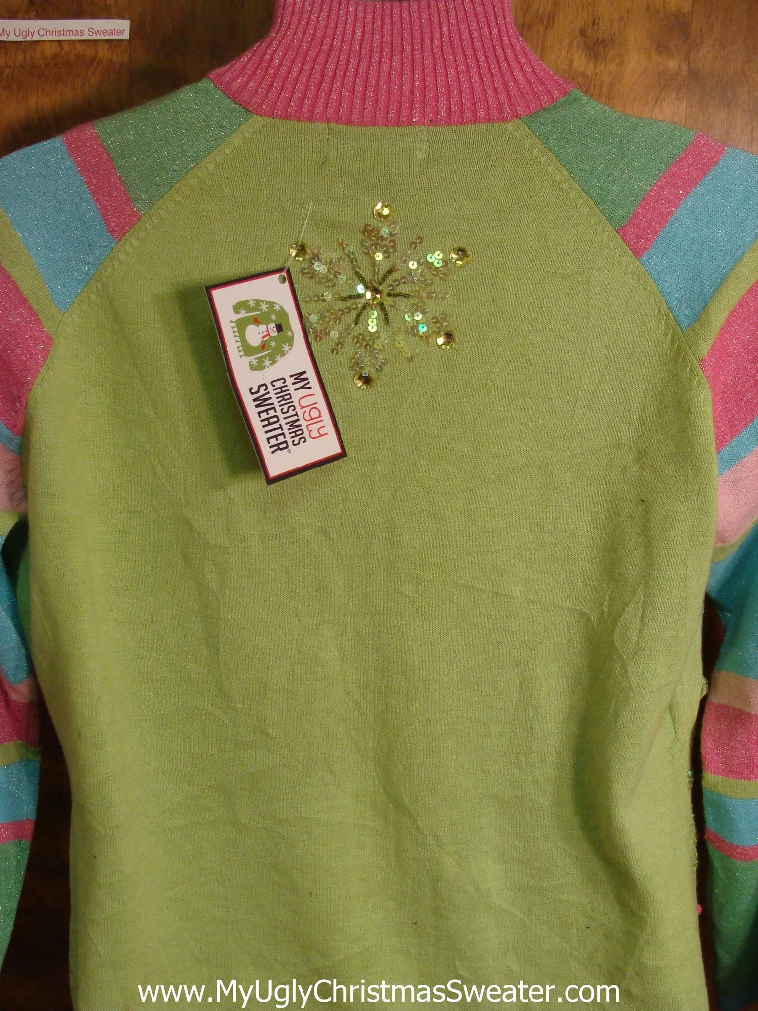 Bling Snowflakes Bad Christmas Sweater