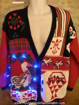 Holiday Goose Light Up Ugly Xmas Sweater