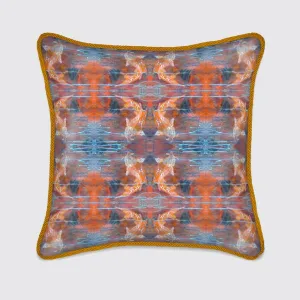 Koi Fish Pattern Silk Cushion