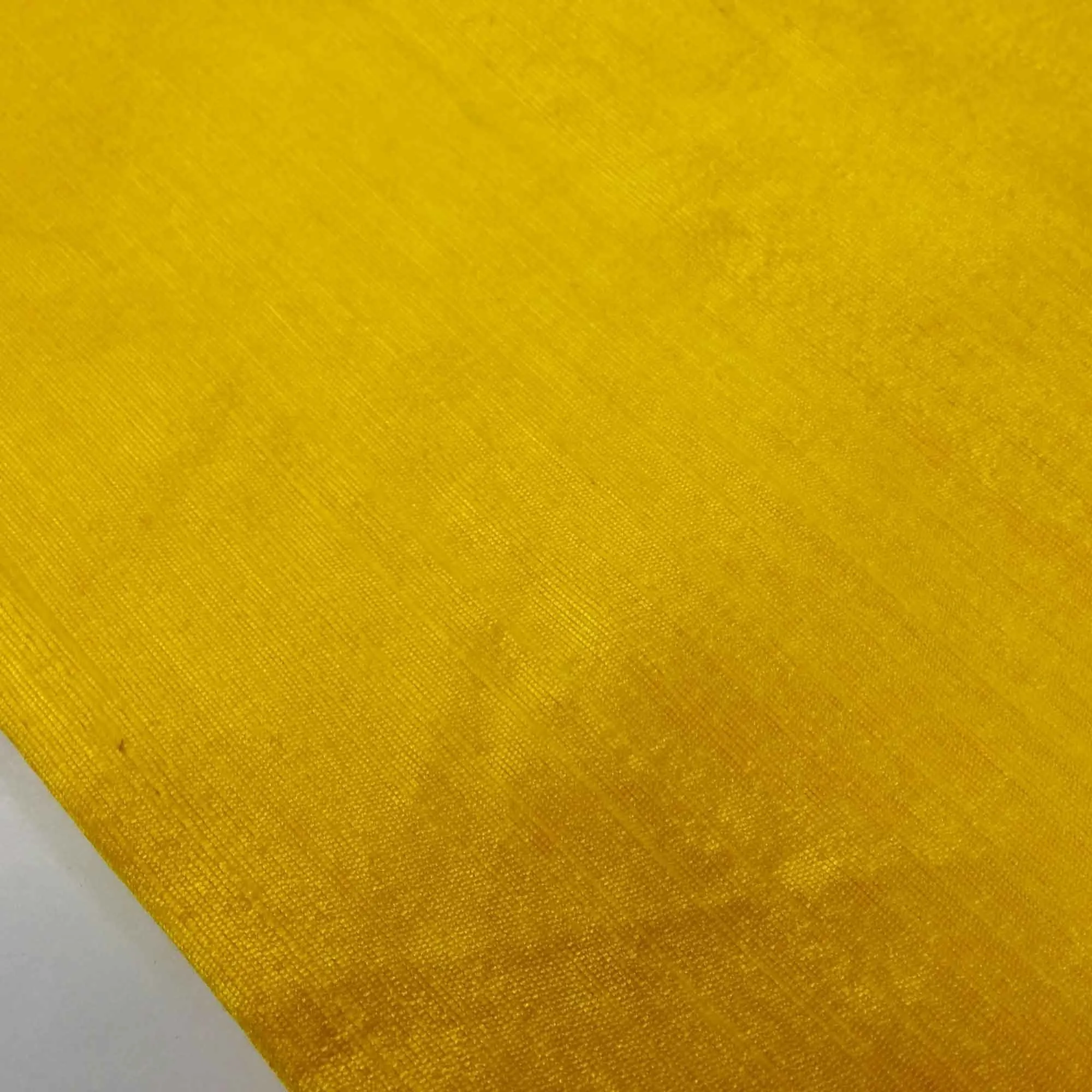 Sunny Yellow Dupioni Silk - Raw Silk from India