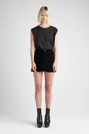 The Viper Mini Velvet Skirt